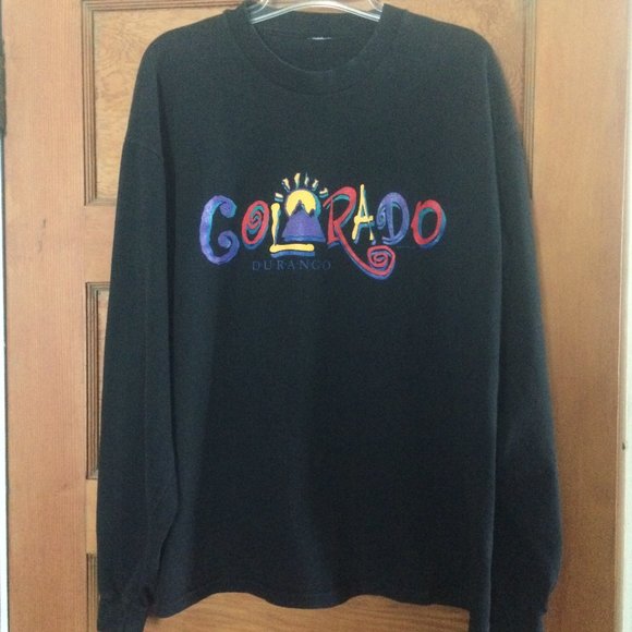 Unbranded Tops - Long Sleeve COLORADO T-Shirt Sz L